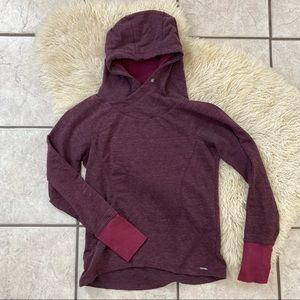 Avalanche purple hoodie with thumb holes